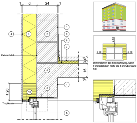 Detailseite Planungsatlas Hochbau Außenwand mit